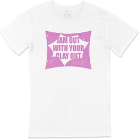 Cix Jam Out With Your Clay Out Baskılı Beyaz Unisex T-shirt
