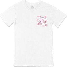 Cix K-Pop Kulaklık Cep Logo Tasarımlı Beyaz Erkek T-shirt