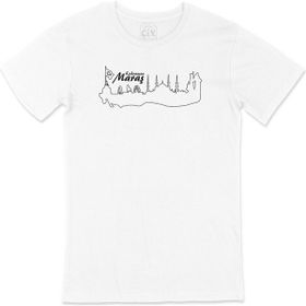 Cix Kahraman Maraş Çizimli Baskılı Beyaz Unisex T-shirt