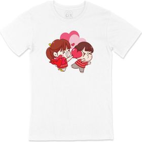 Cix Kalbimi Kırdın Baskılı Beyaz Unisex T-shirt
