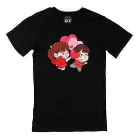 Cix Kalbimi Kırdın Siyah T-shirt