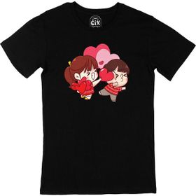 Cix Kalbimi Kırdın Siyah T-shirt