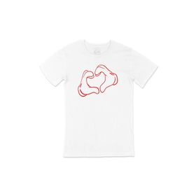 Cix Kalp Beyaz Erkek T-shirt