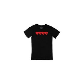 Cix Kalpli Love Siyah T-shirt