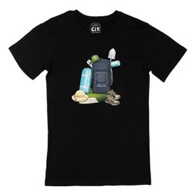 Cix Kamp Malzemeleri Siyah T-shirt