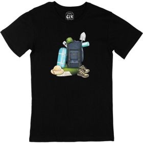 Cix Kamp Malzemeleri Siyah T-shirt