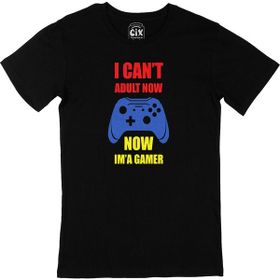 Cix Kırmızı Now I Am a Gamer Siyah Erkek T-shirt