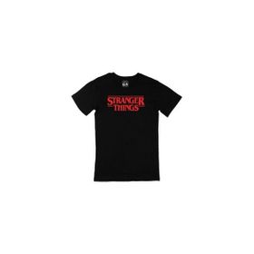 Cix Kırmızı Stranger Things Siyah Erkek T-shirt