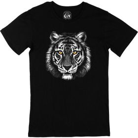 Cix Kızgın Kaplan Siyah Erkek T-shirt