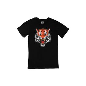 Cix Kızgın Kaplanlı Siyah Erkek T-shirt