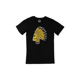 Cix Kızıl Derili Kuru Kafa Siyah Erkek T-shirt