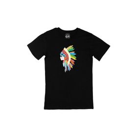 Cix Kızılderili Siyah Erkek T-shirt