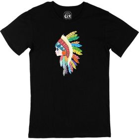Cix Kızılderili Siyah Erkek T-shirt