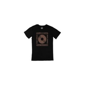 Cix Klasik Müzik Yazılı Yuvarlak Yaka Siyah T-shirt
