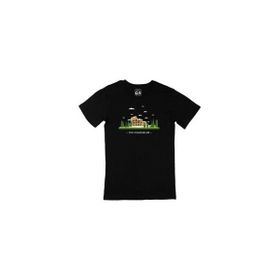 Cix Kolezyum Baskılı Siyah Erkek T-shirt