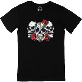 Cix Kuru Kafalar Siyah Erkek T-shirt