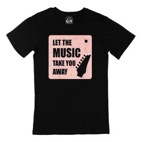 Cix Let The Music Take You Away Logolu Yuvarlak Yaka Siyah T-shirt