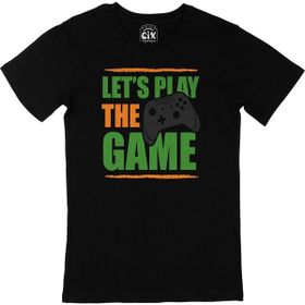 Cix Lets Play The Game Logolu Yuvarlak Yaka Siyah T-shirt