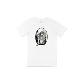 Cix Lolipop Girl Baskılı Yuvarlak Yaka Beyaz T-shirt