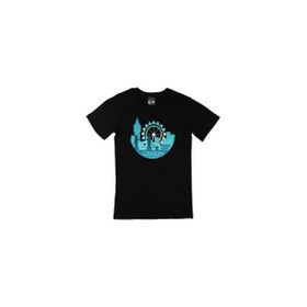 Cix Londra Baskılı Yuvarlak Yaka Siyah T-shirt