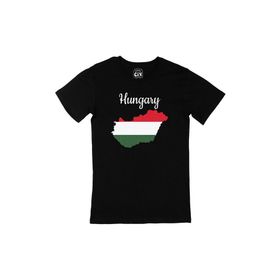 Cix Maceristan Haritalı ve Bayraklı Siyah T-shirt