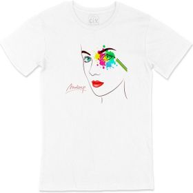 Cix Make Up Artist Beyaz T-shirt