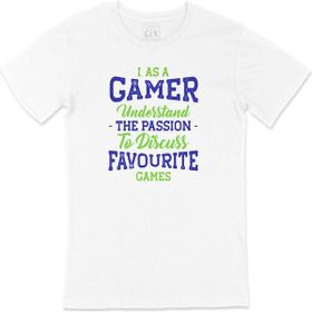 Cix Mavi As a Gamer Beyaz T-shirt