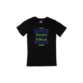 Cix Mavi As a Gamer Siyah T-shirt