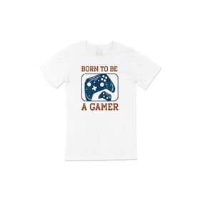 Cix Mavi Born to be a Gamer Beyaz T-shirt
