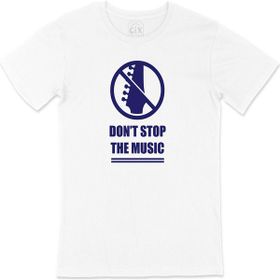 Cix Mavi Do Not Stop the Music Beyaz T-shirt