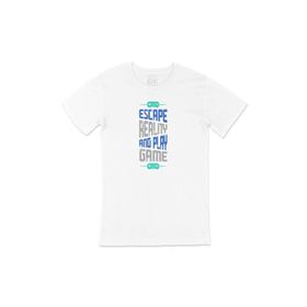 Cix Mavi Escape Reality Beyaz T-shirt