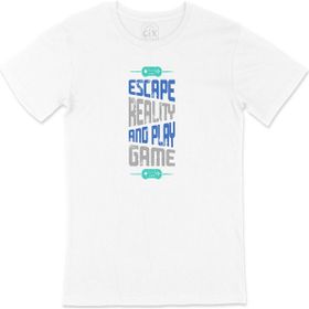 Cix Mavi Escape Reality Beyaz T-shirt