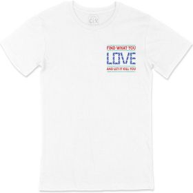 Cix Mavi Find What You Love Beyaz T-shirt