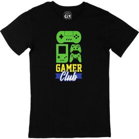 Cix Mavi Gamer Club Siyah T-shirt