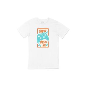 Cix Mavi Gamer Mode on Beyaz T-shirt