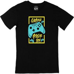 Cix Mavi Gamer Mode on Siyah T-shirt