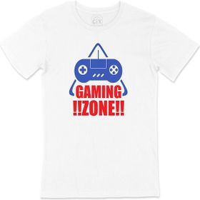 Cix Mavi Gaming Zone Beyaz T-shirt