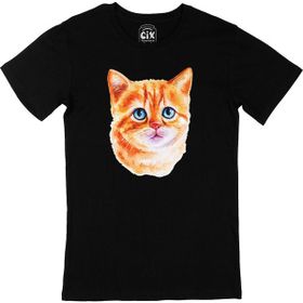 Cix Mavi Gözlü Kedi Siyah T-shirt
