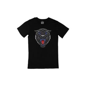 Cix Mavi Gözlü Panter Siyah T-shirt