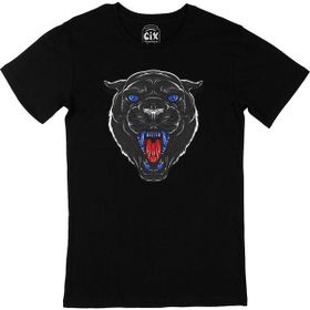 Cix Mavi Gözlü Panter Siyah T-shirt