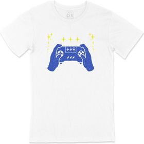 Cix Mavi Joystick Beyaz T-shirt