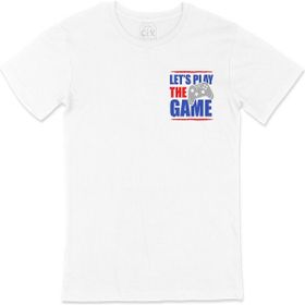 Cix Mavi Lets Play the Game Beyaz T-shirt