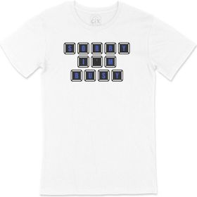Cix Mavi Sorry I Am Bussy Beyaz T-shirt