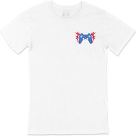 Cix Mavili Joystick Beyaz T-shirt