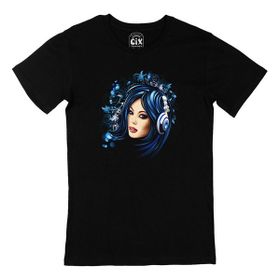 Cix Mavili Kız Siyah T-shirt