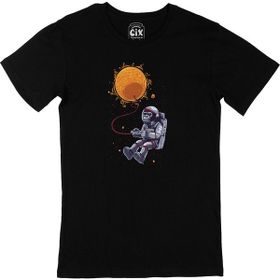 Cix Maymun Astronot Siyah Erkek T-shirt