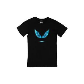 Cix Melek Kanatlı Siyah Erkek T-shirt