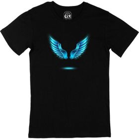 Cix Melek Kanatlı Siyah Erkek T-shirt
