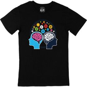 Cix Mindful Düşünce Logolu Yuvarlak Yaka Siyah T-shirt