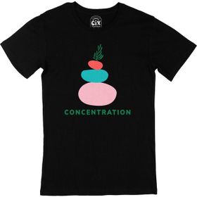 Cix Mindfulness Concentration Baskılı Siyah Unisex T-shirt